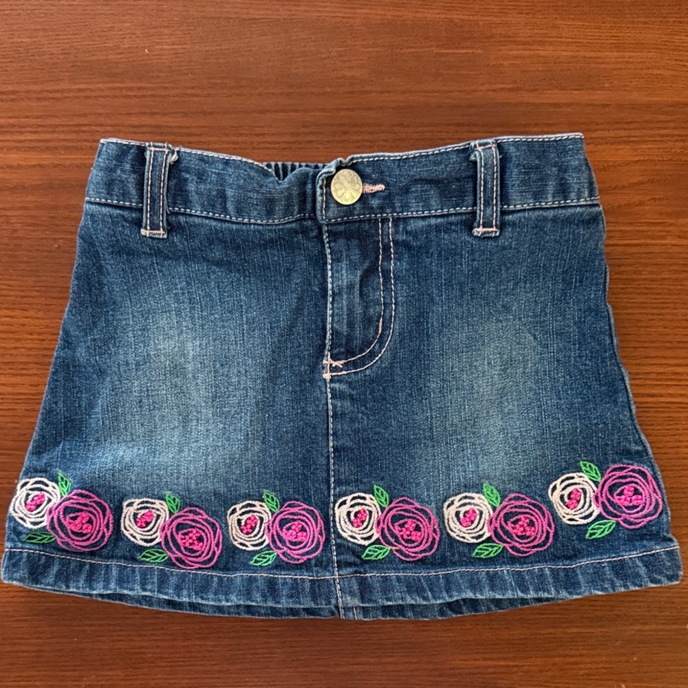 Disney Princess Embroidered Denim Skirt – 18 Months